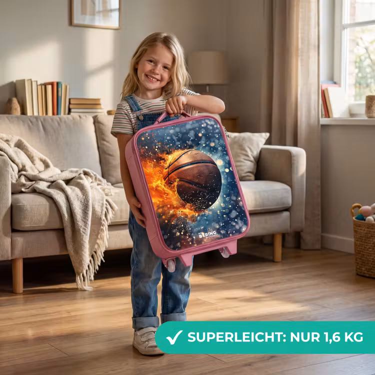 Kinderkoffer Rosa - Lebendiger Basketball — 3