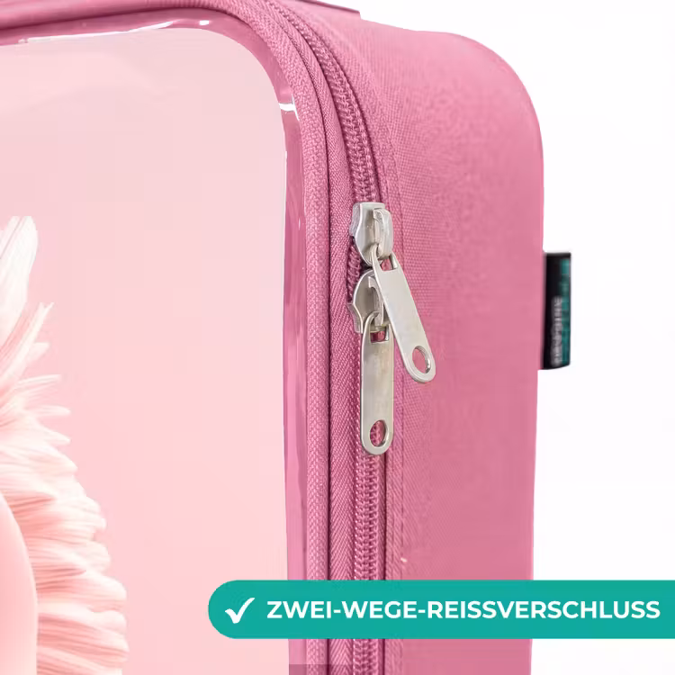 Kinderkoffer Rosa - Rosa Eule mit blauen Augen — 5