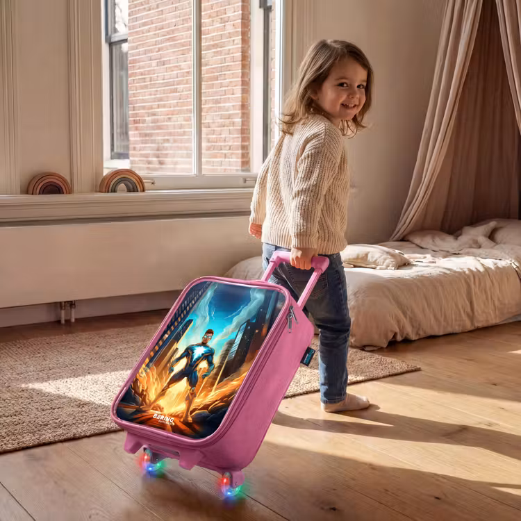 Kinderkoffer Rosa - Stadt-Superheld — 2