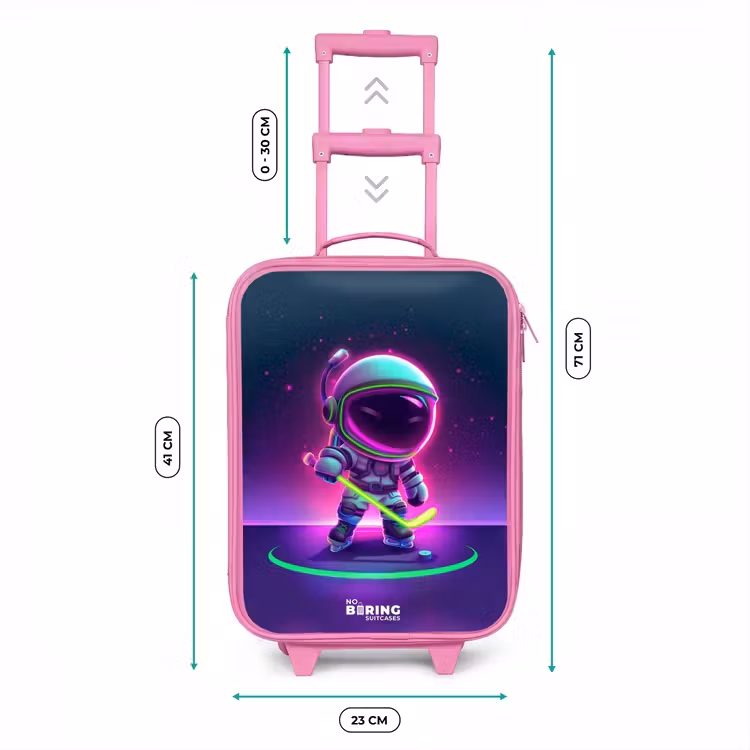 Kinderkoffer Rosa - Weltraum-Hockey — 7