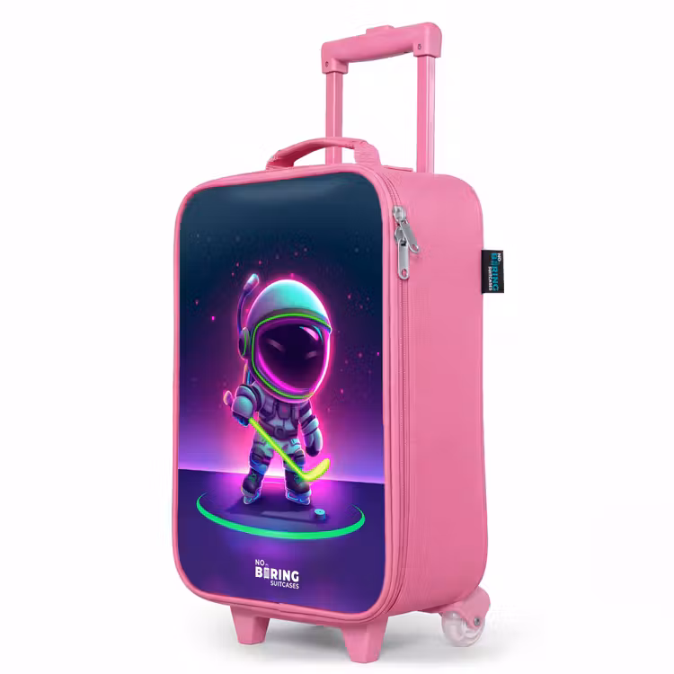Kinderkoffer Rosa - Weltraum-Hockey — 8
