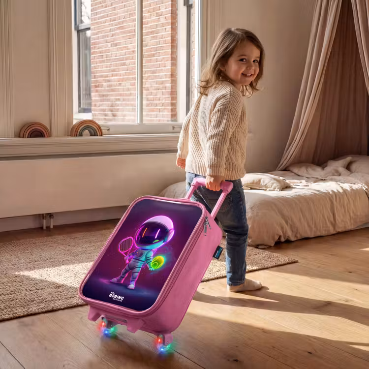 Kinderkoffer Rosa - Weltraum-Tennis — 2