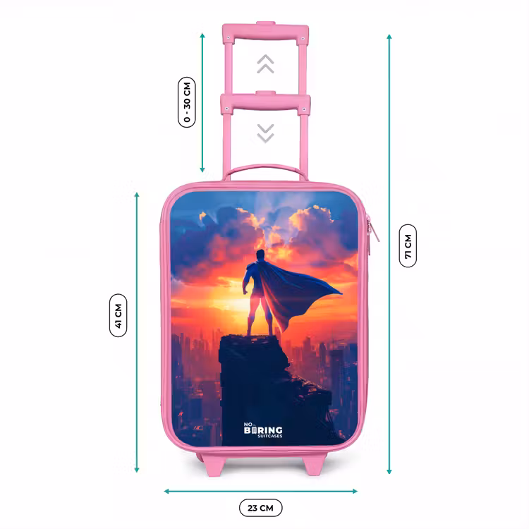 Kinderkoffer Rosa - Wolkenkratzer-Superheld — 7
