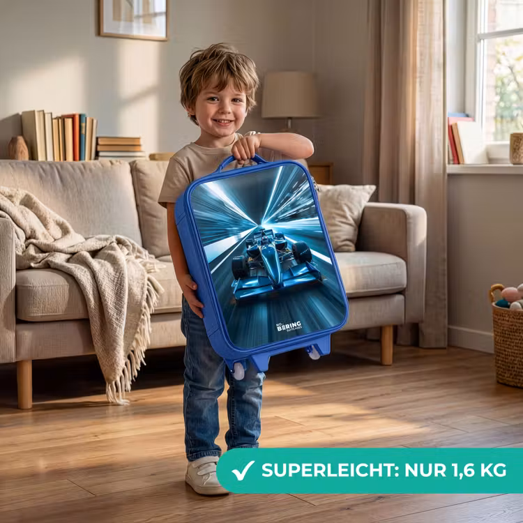 Kinderkoffer Blau - Blau leuchtend — 3