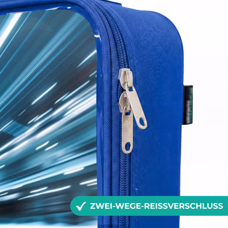 Kinderkoffer Blau - Blau leuchtend — 5