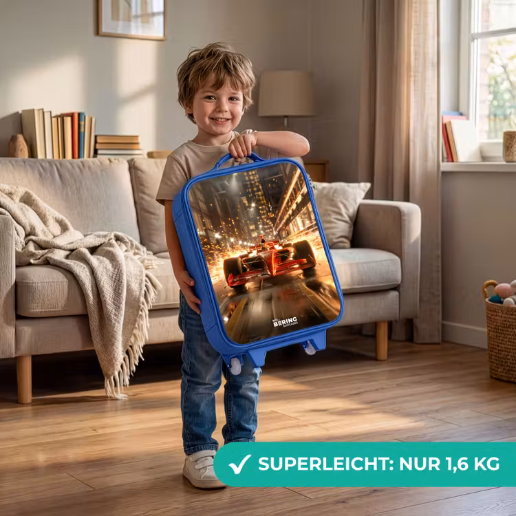 Kinderkoffer Blau - Schnelles Rot — 3