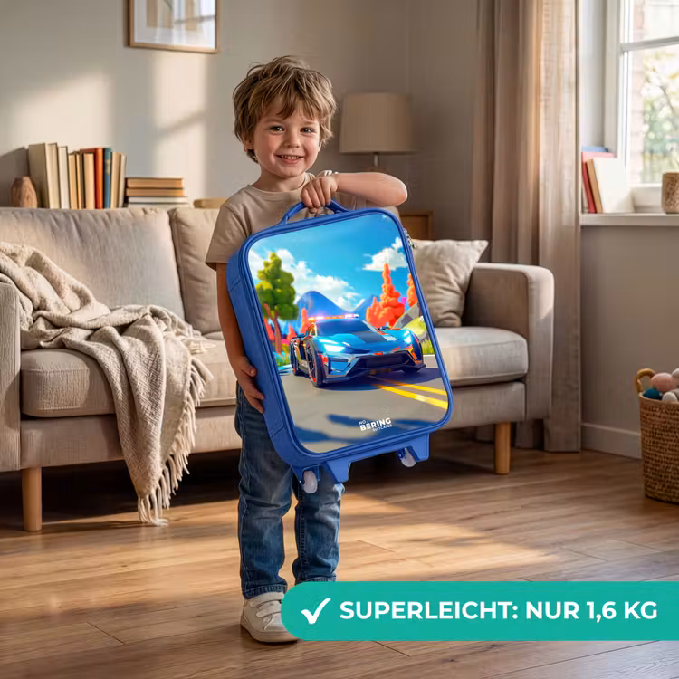 Kinderkoffer Blau - Sirenentriebwagen — 3