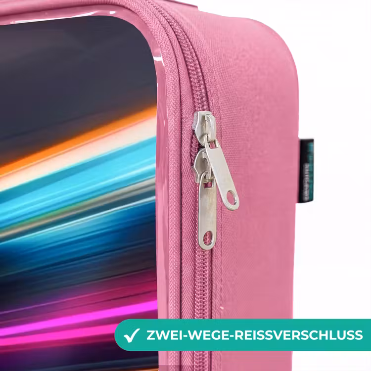 Kinderkoffer Rosa - Rennwagen mit bunten Lichtspuren — 5