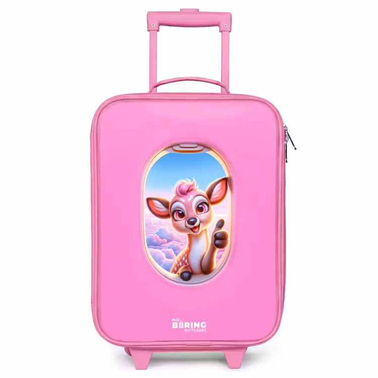 Kinderkoffer Rosa - Hirsche zwischen den Wolken — 1