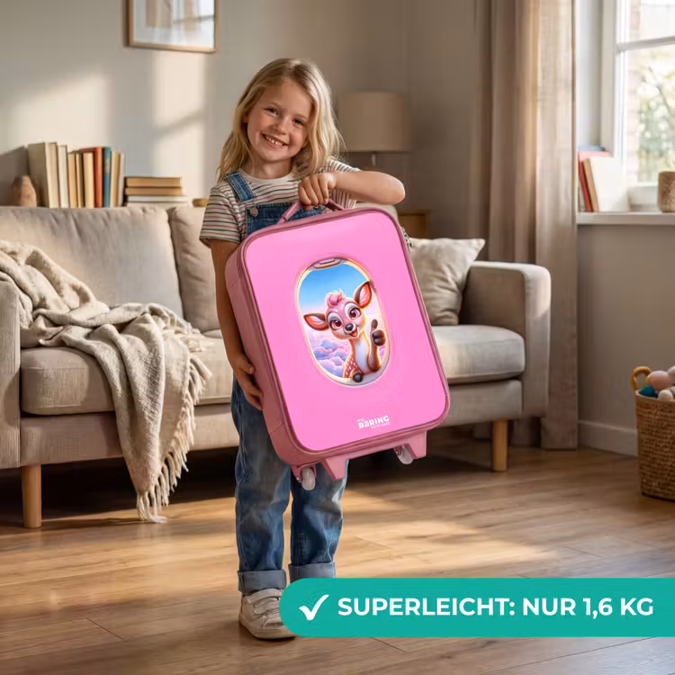 Kinderkoffer Rosa - Hirsche zwischen den Wolken — 3