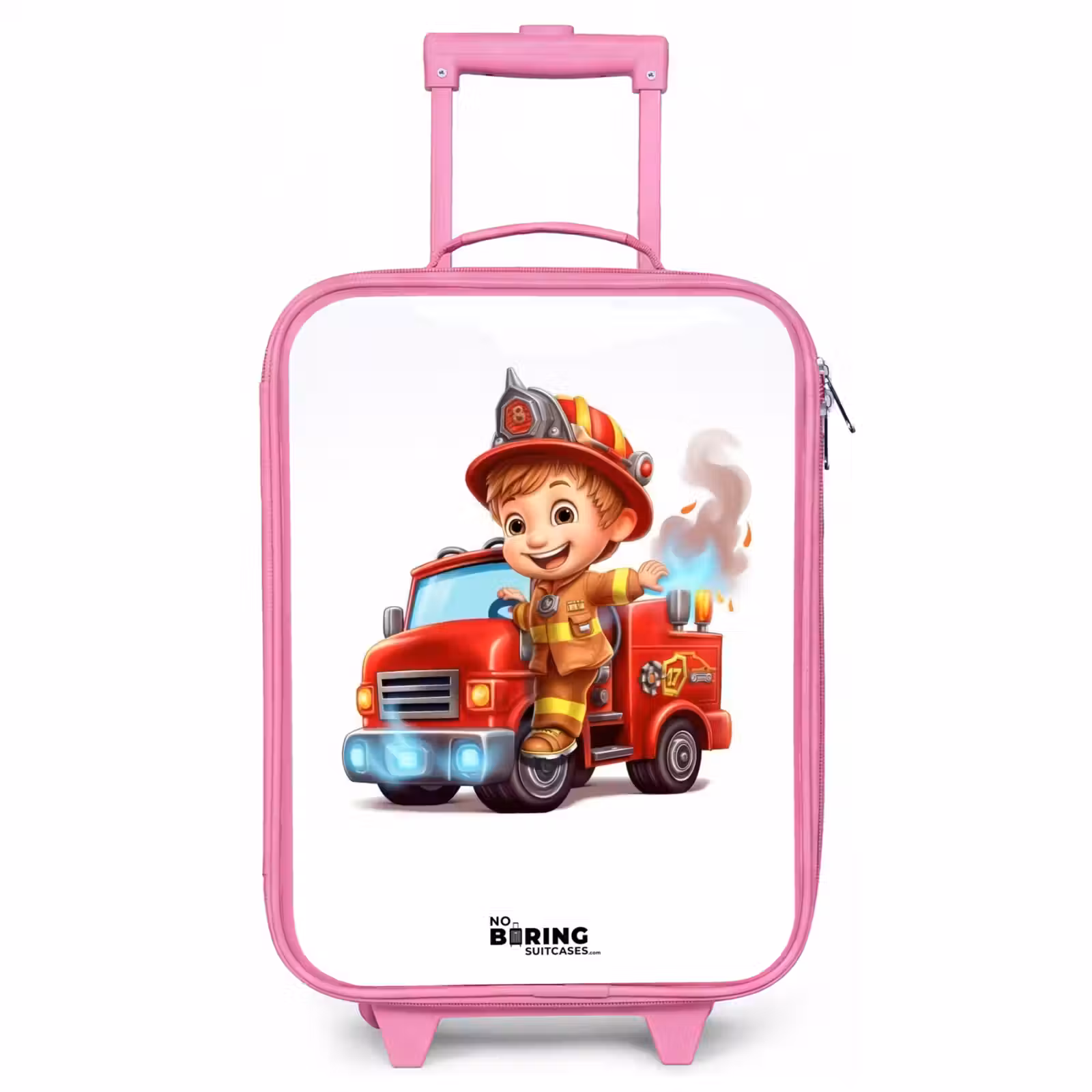 Kinderkoffer Rosa - Feuerwehrauto mit Feuerwehrauto — 1