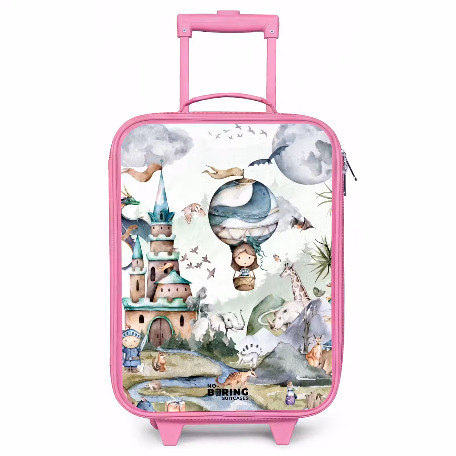 Kinderkoffer Rosa - Schloss und Heißluftballon — 1