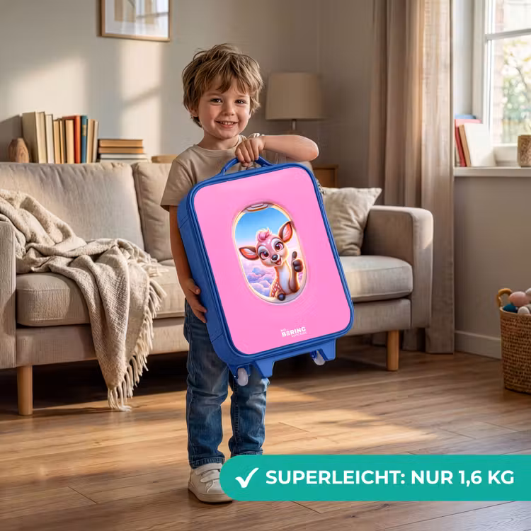 Kinderkoffer Blau - Hirsche zwischen den Wolken — 3