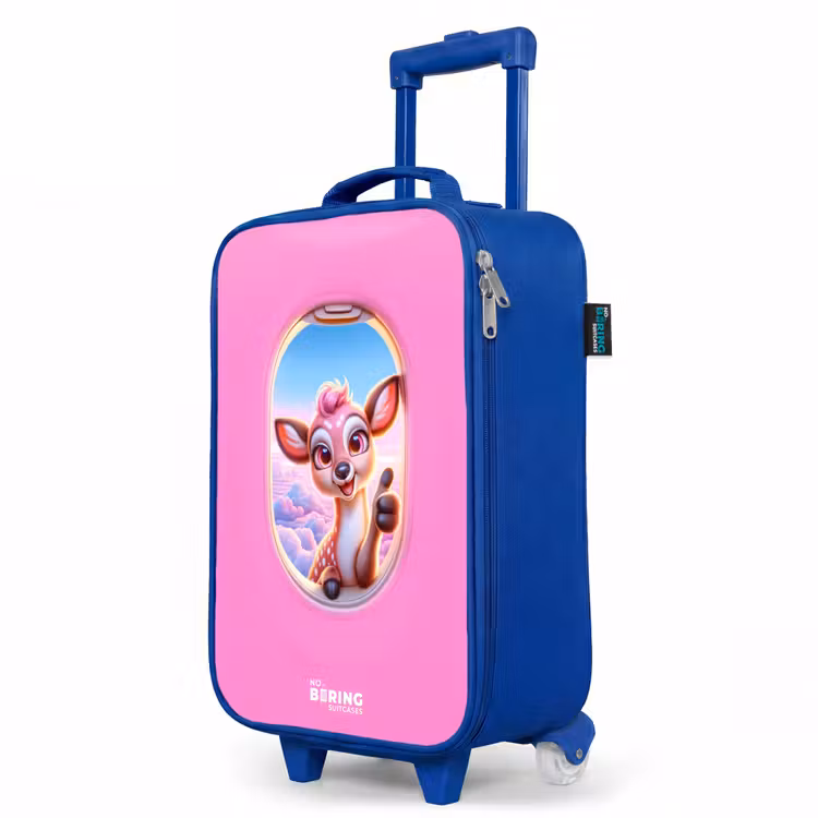 Kinderkoffer Blau - Hirsche zwischen den Wolken — 8