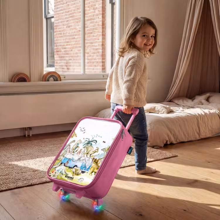 Kinderkoffer Rosa - Dino-Safari — 2