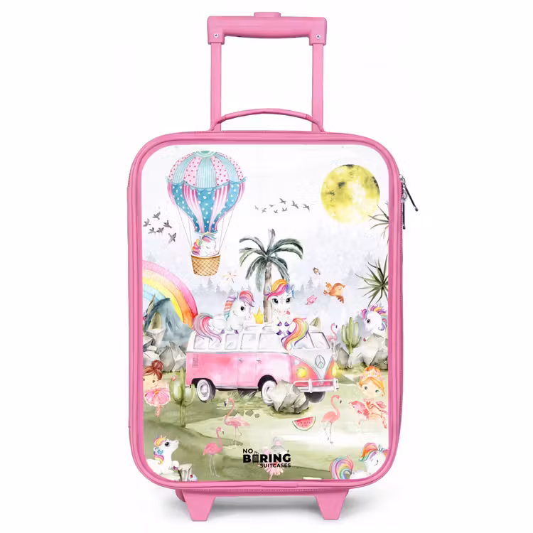 Kinderkoffer Rosa - Einhorn-Safari — 1