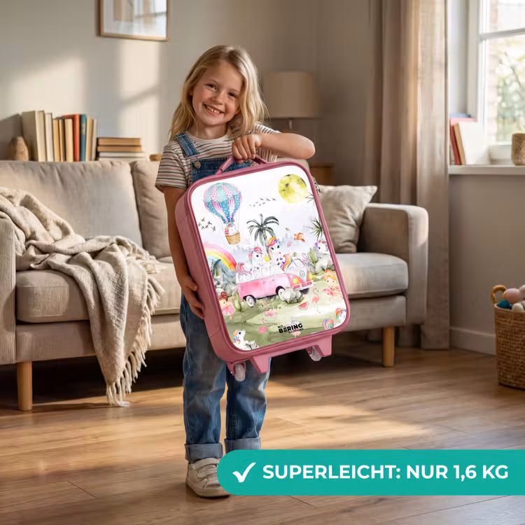 Kinderkoffer Rosa - Einhorn-Safari — 3
