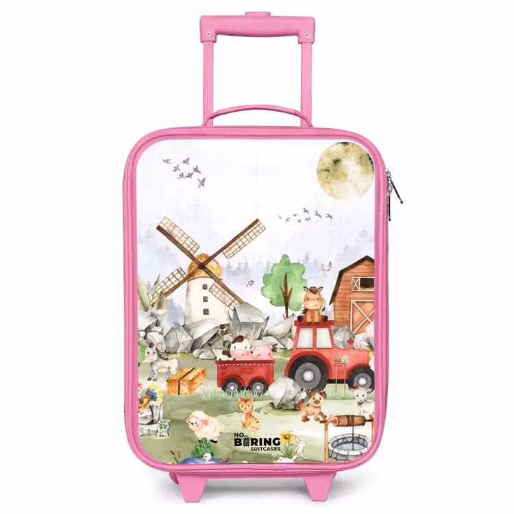 Kinderkoffer Rosa - Erfahrungen auf dem Bauernhof — 1