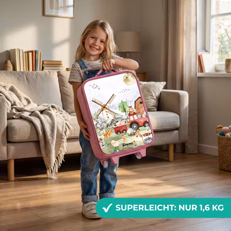 Kinderkoffer Rosa - Erfahrungen auf dem Bauernhof — 3