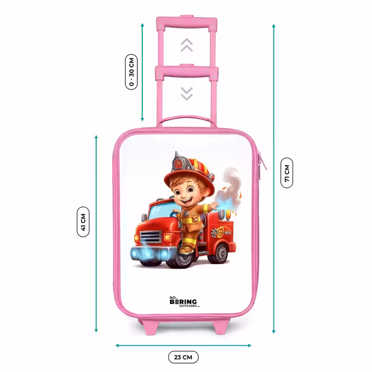 Kinderkoffer Rosa - Feuerwehrauto mit Feuerwehrauto — 7