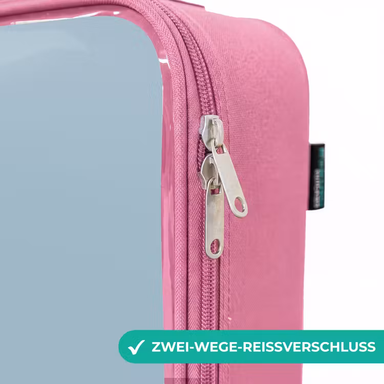 Kinderkoffer Rosa - Roter Auslöser blauer Hintergrund — 5