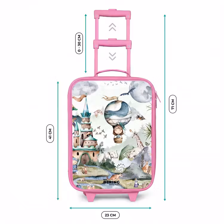 Kinderkoffer Rosa - Schloss und Heißluftballon — 7