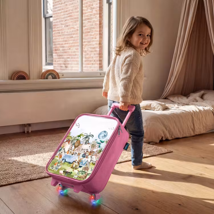 Kinderkoffer Rosa - Van voll mit Tieren — 2