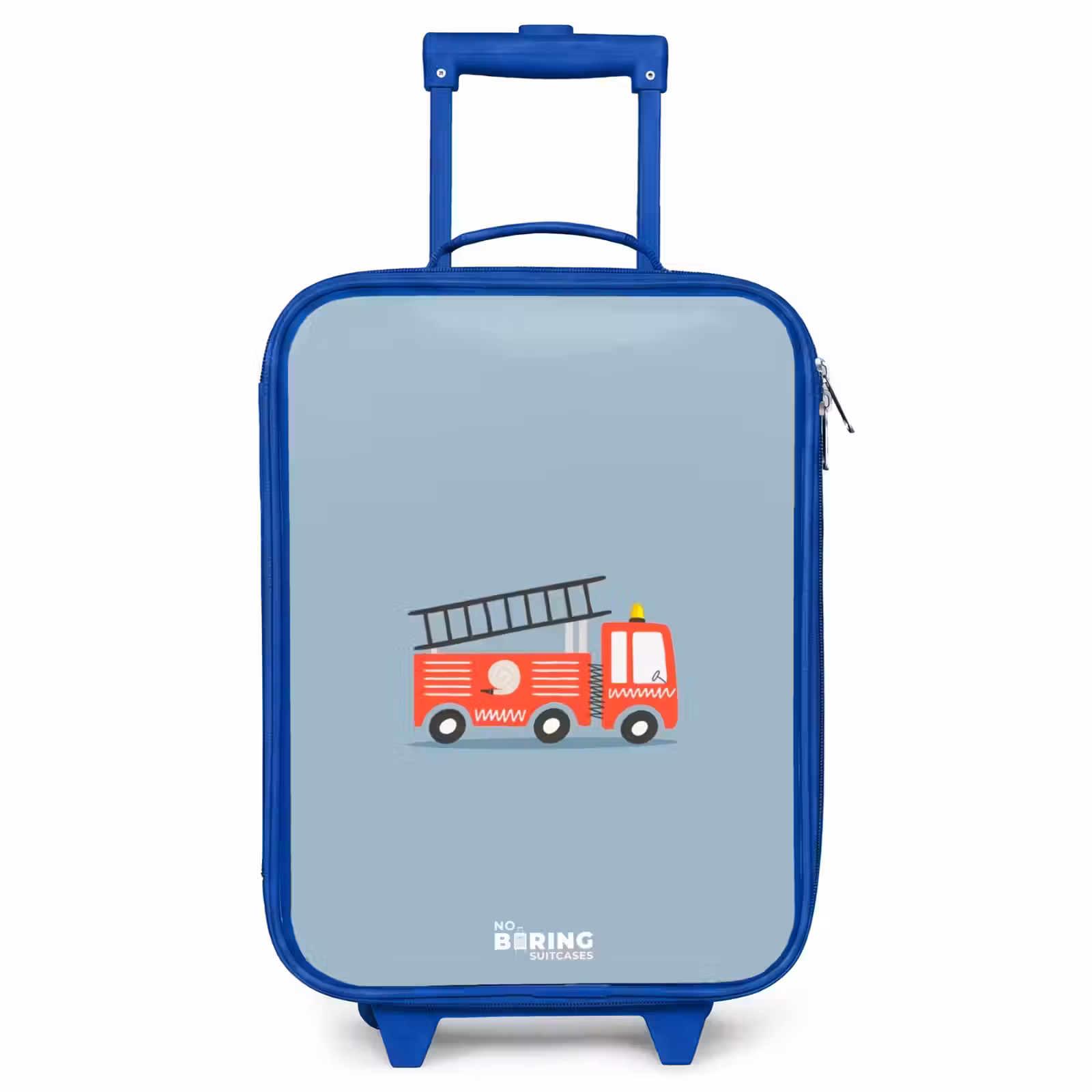 Kinderkoffer Blau - Feuerwehrauto blauer Hintergrund — 1
