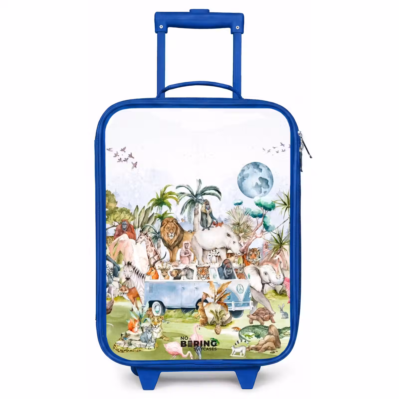 Kinderkoffer Blau - Van voll mit Tieren — 1