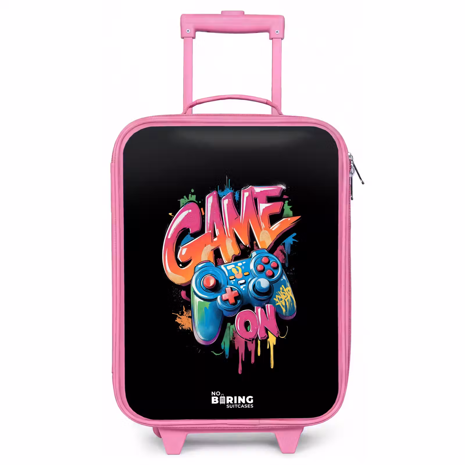 Kinderkoffer Rosa - Spiel - Controller - Graffiti - Neon — 1