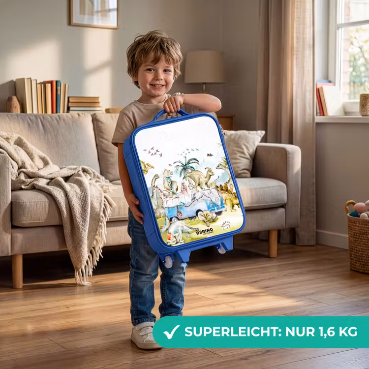 Kinderkoffer Blau - Dino-Safari — 3