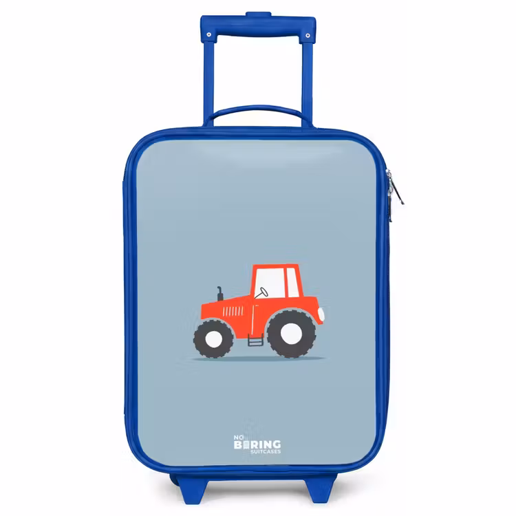 Kinderkoffer Blau - Roter Auslöser blauer Hintergrund — 1