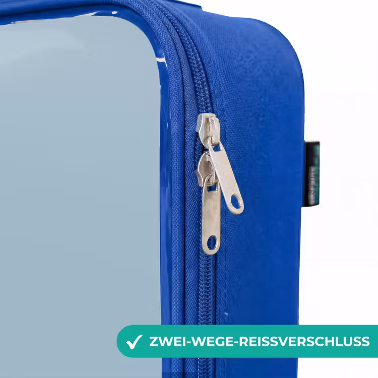 Kinderkoffer Blau - Roter Auslöser blauer Hintergrund — 5