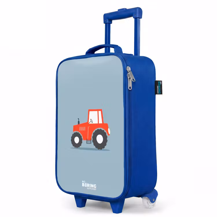 Kinderkoffer Blau - Roter Auslöser blauer Hintergrund — 8