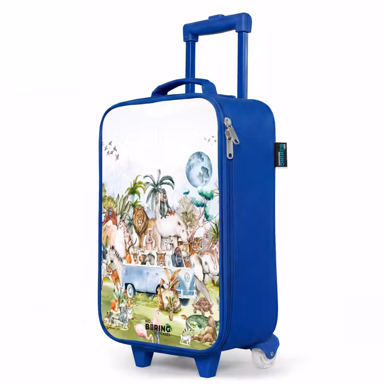 Kinderkoffer Blau - Van voll mit Tieren — 8