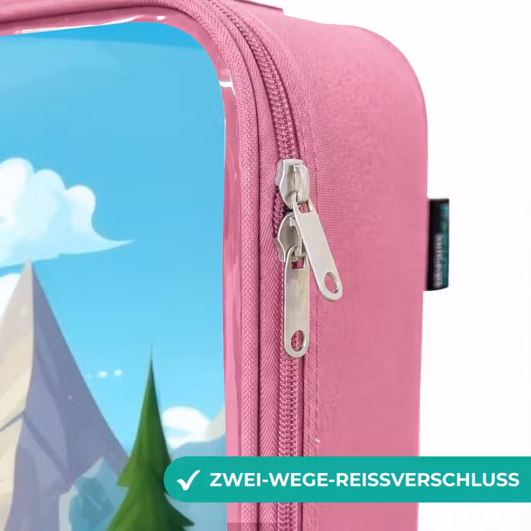 Kinderkoffer Rosa - Dampfzug durch Berglandschaft — 5