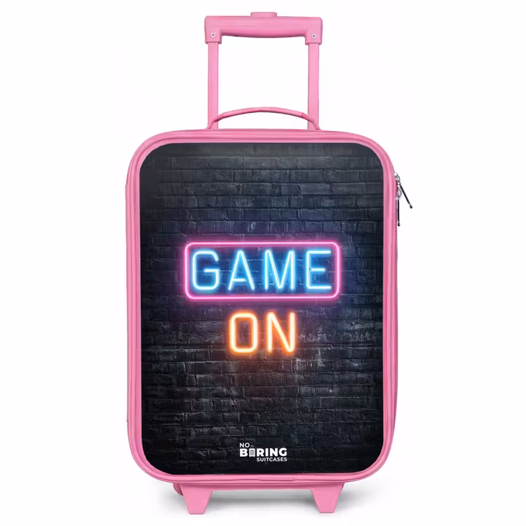 Kinderkoffer Rosa - Spiel - Buchstaben - Neon — 1
