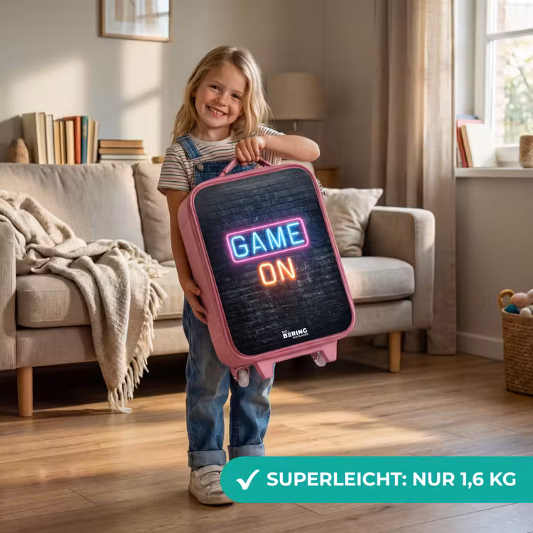 Kinderkoffer Rosa - Spiel - Buchstaben - Neon — 3