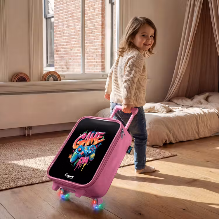Kinderkoffer Rosa - Spiel - Controller - Graffiti - Neon — 2