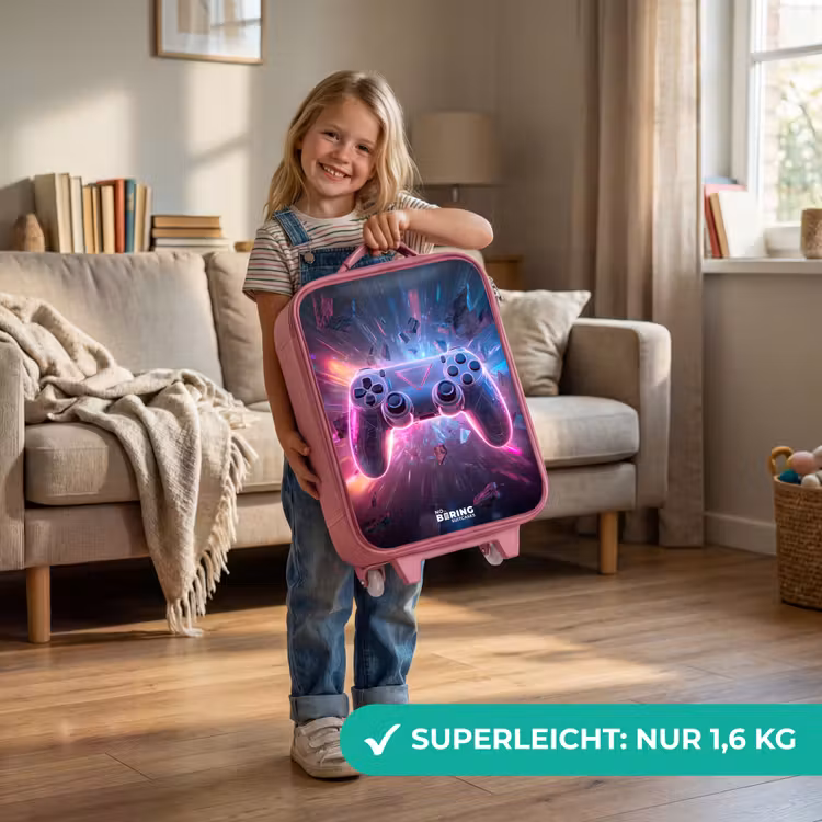 Kinderkoffer Rosa - Spiel - Controller - Neon — 3