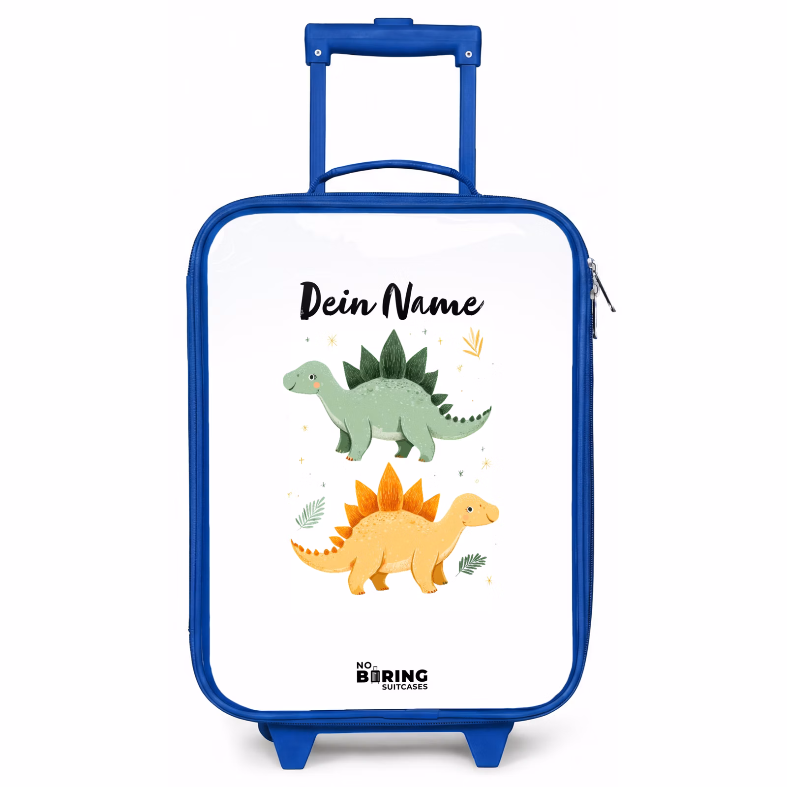 Kinderkoffer Blau - Dinos - Tiere - Grün - Orange — 1