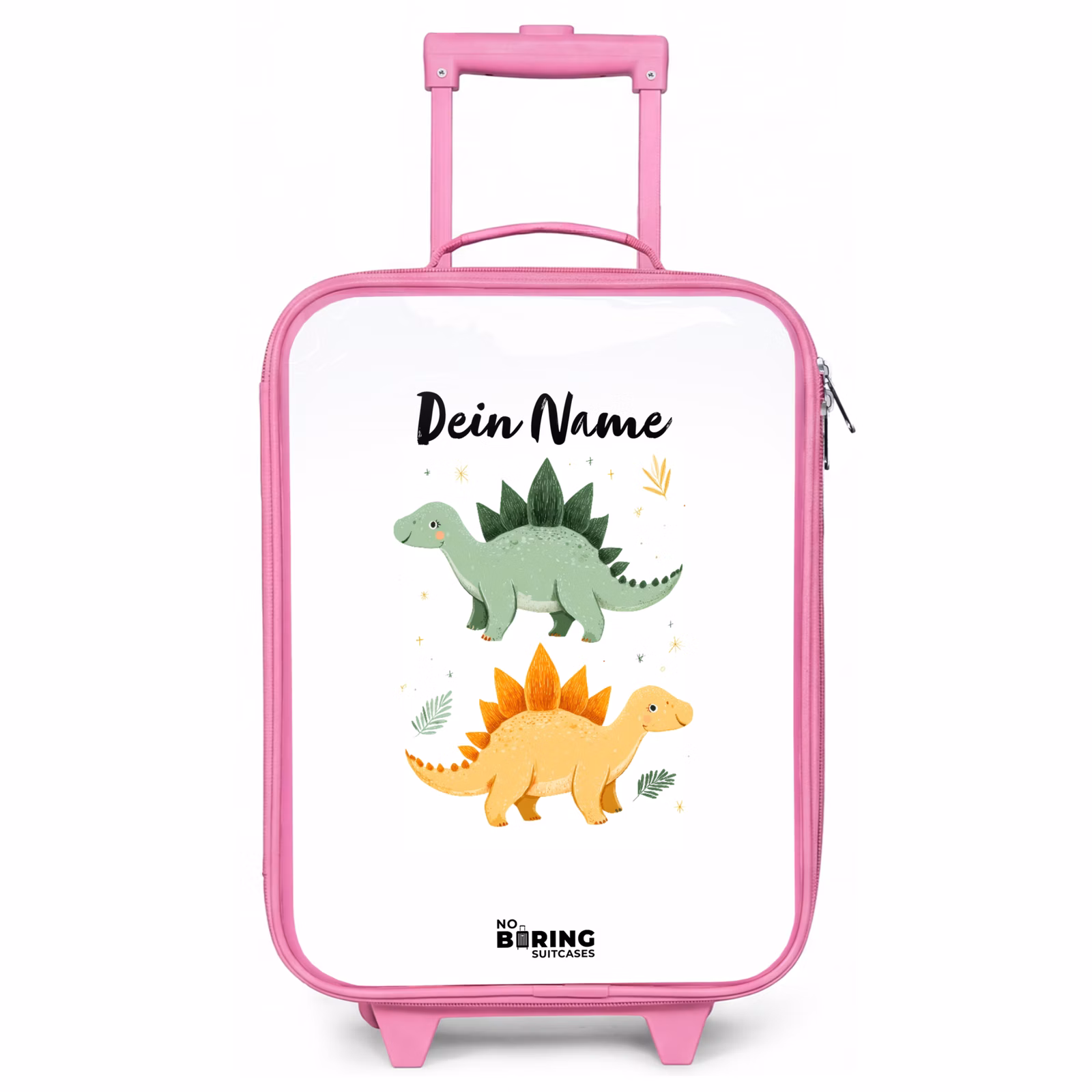 Kinderkoffer Rosa - Dinos - Tiere - Grün - Orange — 1