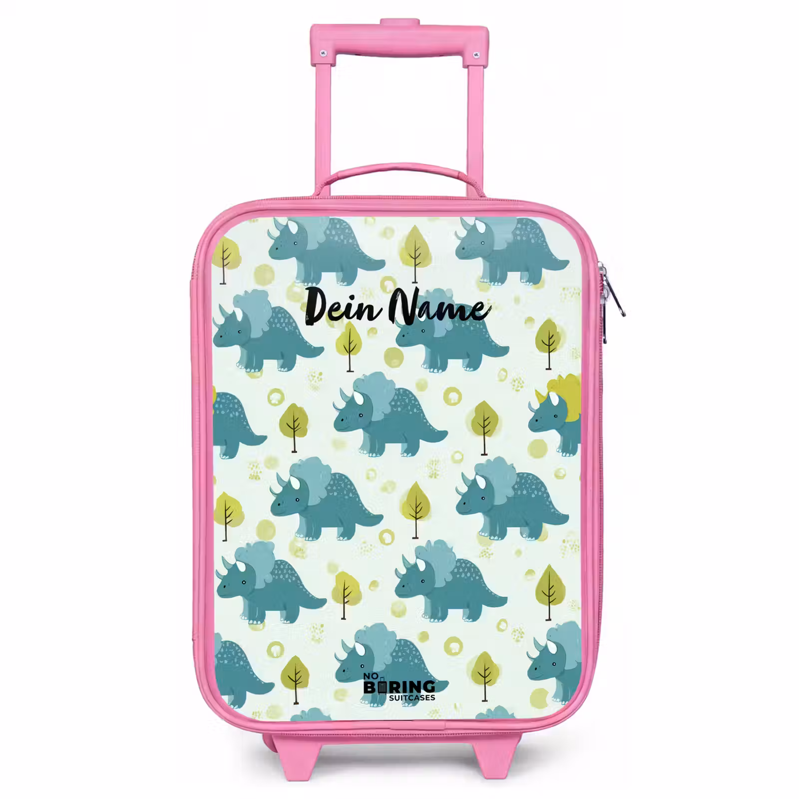 Kinderkoffer Rosa - Dinosaurier - Muster - Natur — 1