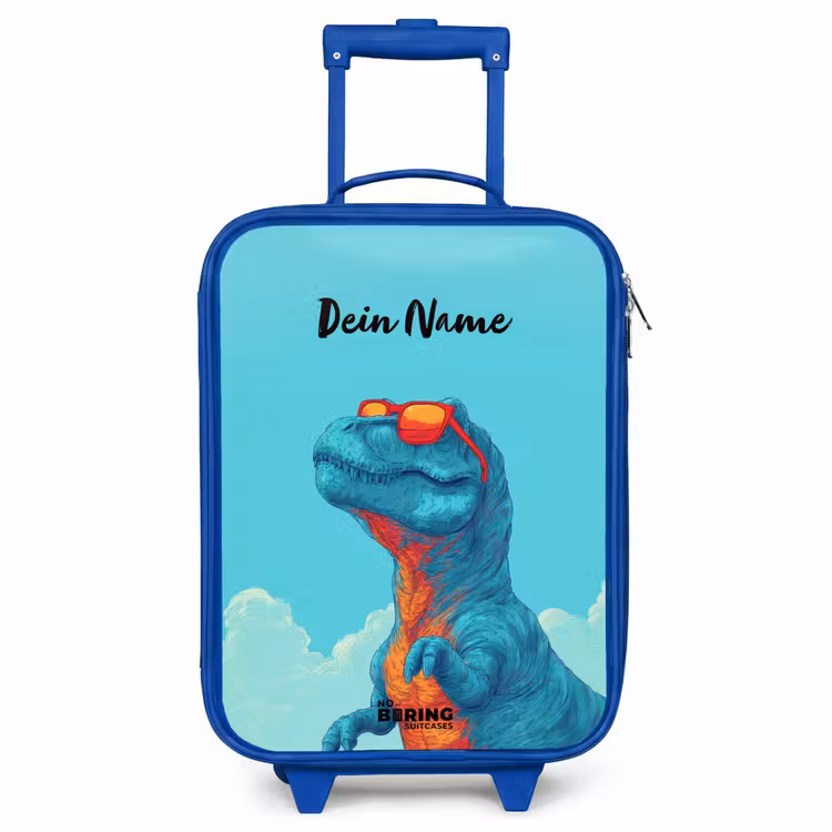 Kinderkoffer Blau - Dino - Sonnenbrille - Blau — 1