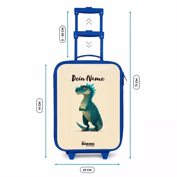 Kinderkoffer Blau - Dino - Tier - Blau - Grün — 7
