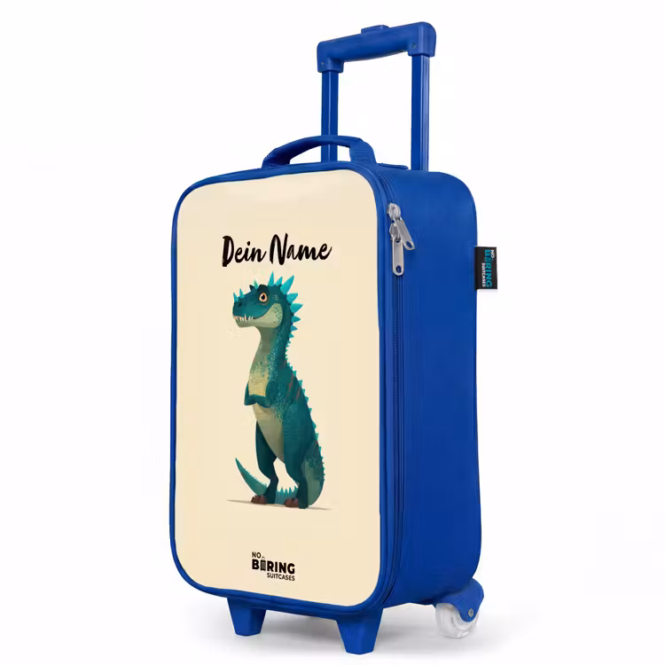 Kinderkoffer Blau - Dino - Tier - Blau - Grün — 8