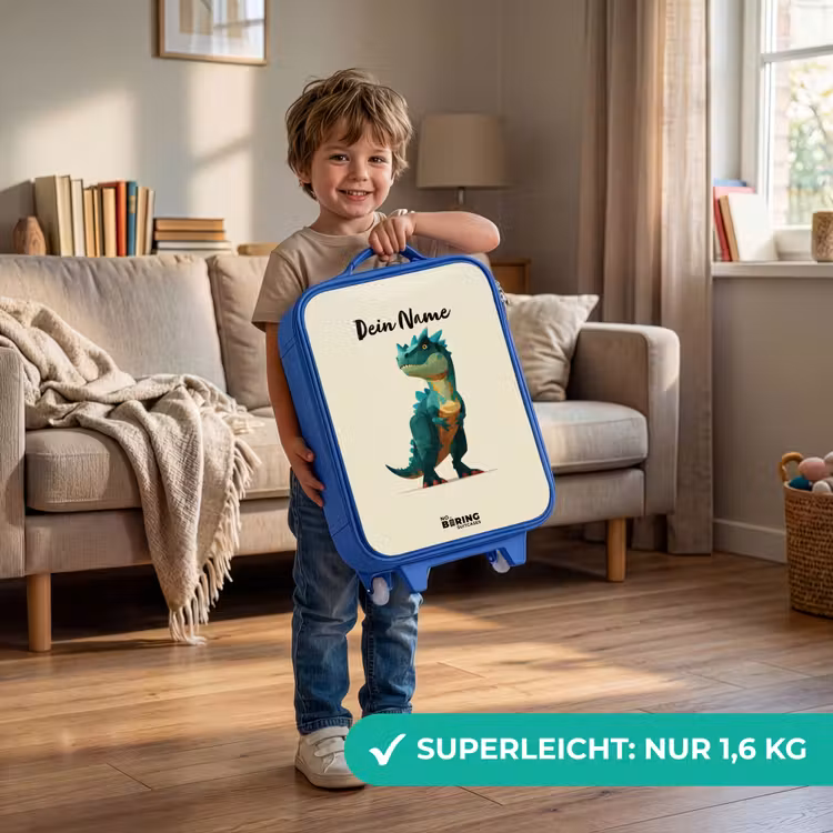 Kinderkoffer Blau - Dino - Tier - Grün — 3