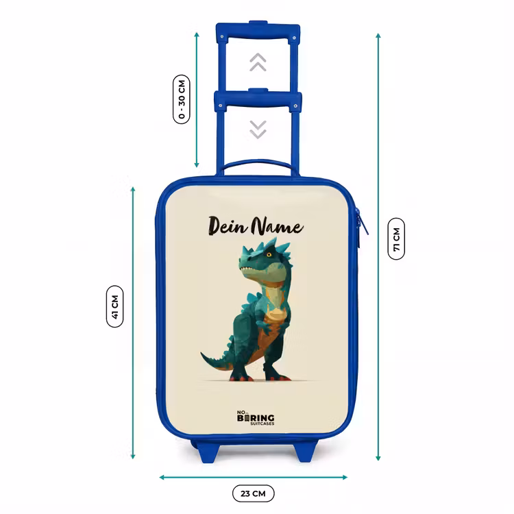 Kinderkoffer Blau - Dino - Tier - Grün — 7