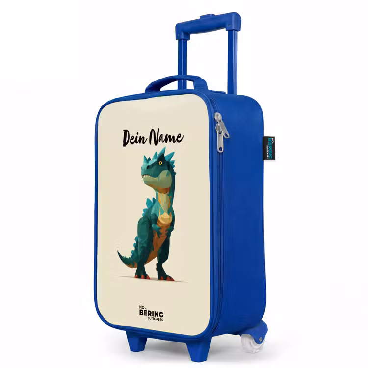Kinderkoffer Blau - Dino - Tier - Grün — 8