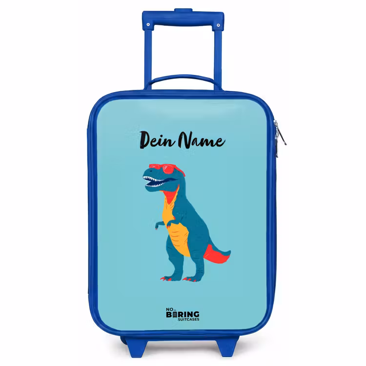 Kinderkoffer Blau - Dino - Tier - Sonnenbrille — 1